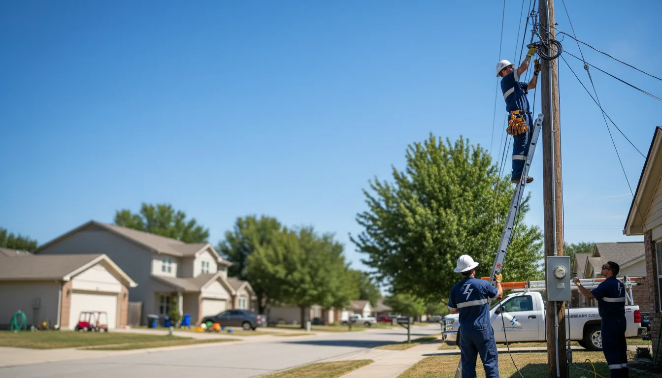 Residential electrician providing installation services in Edmonson, TX